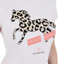 Equestro Women's Crazy Horse Cotton T-Shirt
