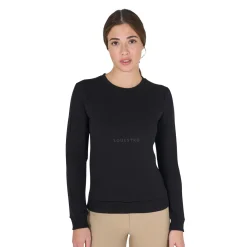 Equestro Women's Crewneck Sweatshirt With Printed Logo
