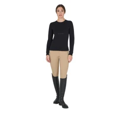 Equestro Women's Crewneck Sweatshirt With Printed Logo