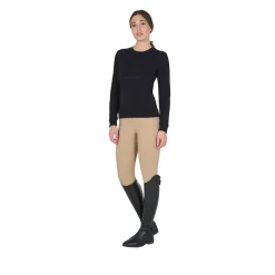 Equestro Women's Crewneck Sweatshirt With Printed Logo