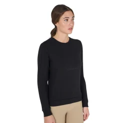 Equestro Women's Crewneck Sweatshirt With Printed Logo