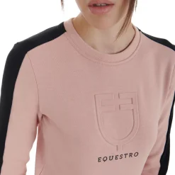 Equestro Women's Crewneck Sweatshirt With Printed Logo