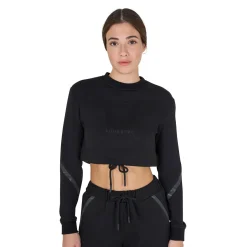 Equestro Women's Cropped Crewneck Sweatshirt