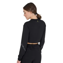 Equestro Women's Cropped Crewneck Sweatshirt