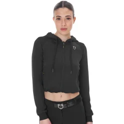 Equestro Women's Cropped Hoodie