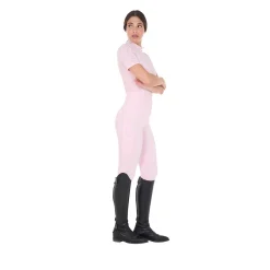 Equestro Women's Slim Fit High-Waisted Leggings with Rhinestones