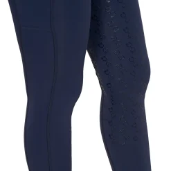 Equestro Women's Slim Fit High-Waisted Leggings with Rhinestones