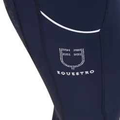 Equestro Women's Slim Fit High-Waisted Leggings with Rhinestones