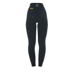 Equestro Women's Slim Fit High-Waisted Leggings with Rhinestones