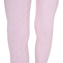 Equestro Women's Slim Fit High-Waisted Leggings with Rhinestones