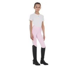 Equestro Women's Slim Fit High-Waisted Leggings with Rhinestones