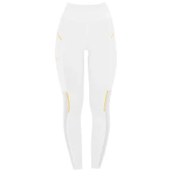 Equestro Women's Slim Fit Leggings with Micro Mesh Inserts