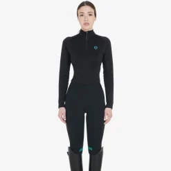 Equestro Women's Slim Fit Long Sleeve Base Layer