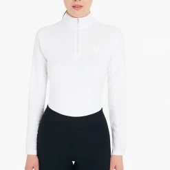 Equestro Women's Slim Fit Long Sleeve Base Layer