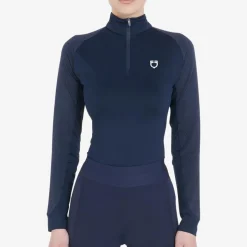 Equestro Women's Slim Fit Long Sleeve Base Layer