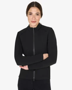 Equestro Women's Softshell Jacket In Padded Technical Fabric