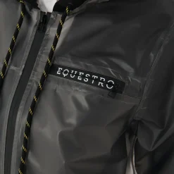 Equestro Women's Transparent Technical Raincoat