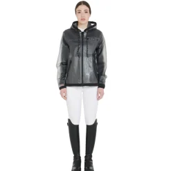 Equestro Women's Transparent Technical Raincoat