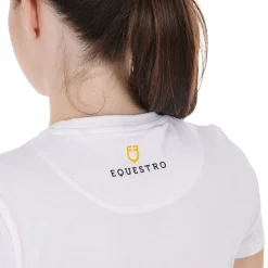 Equestro Women's Wild & Free Slim Fit Cotton T-Shirt