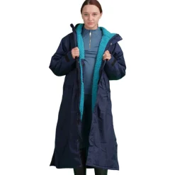EQUIDRY Women's Thick Fleece Evolution Fixed Hood - Navy/Blue