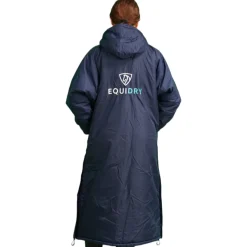 EQUIDRY Women's Thick Fleece Evolution Fixed Hood - Navy/Blue