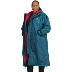 EQUIDRY Women's Thick Fleece Evolution Fixed Hood - Navy/Blue