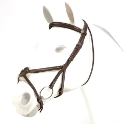 Equipe Emporio Figure 8 Padded Bridle with Brass Fittings - No Reins
