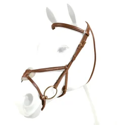 Equipe Emporio Figure 8 Padded Bridle with Brass Fittings - No Reins