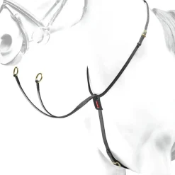 Equipe Leather Martingale with Brass Fittings