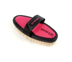 Ezi-Groom Grip Body Brush With Goat Hair