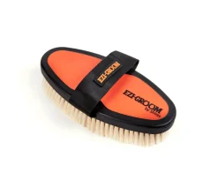Ezi-Groom Grip Body Brush With Goat Hair