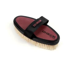 Ezi-Groom Grip Body Brush With Goat Hair