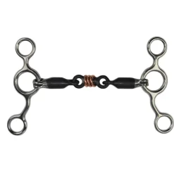 GS Equestrian Tom Thumb Sweet Iron Roller Link Bit
