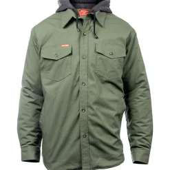 Hard Yakka Men Quilted Solid Shacket
