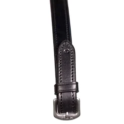 Henry James Bio Grip Hybrid Rubber Reins with Leather Stoppers