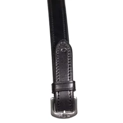 Henry James Large Pimple Hybrid Rubber Reins With Leather Stoppers
