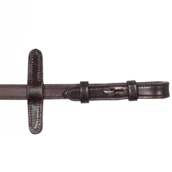 Henry James Large Pimple Hybrid Rubber Reins With Leather Stoppers