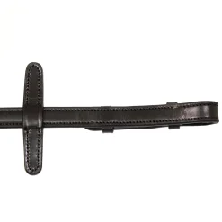 Henry James Small Pimple Hybrid Rubber Reins With Leather Stoppers