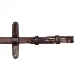 Henry James Small Pimple Hybrid Rubber Reins With Leather Stoppers