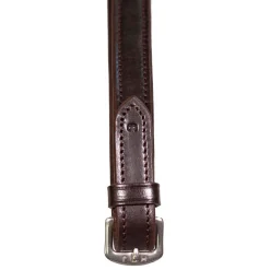 Henry James Small Pimple Hybrid Rubber Reins With Leather Stoppers