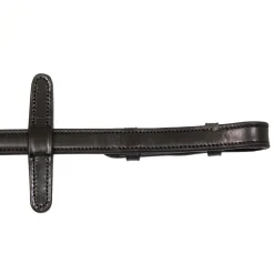 Henry James Smooth Eventer Hybrid Rubber Reins With Leather Stoppers