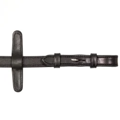 Henry James Smooth Eventer Hybrid Rubber Reins With Leather Stoppers