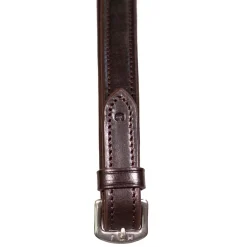 Henry James Smooth Eventer Hybrid Rubber Reins With Leather Stoppers