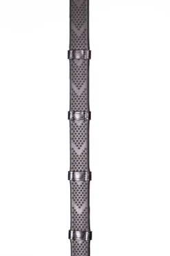 Henry James V-Grip Hybrid Rubber Reins With Leather Stoppers