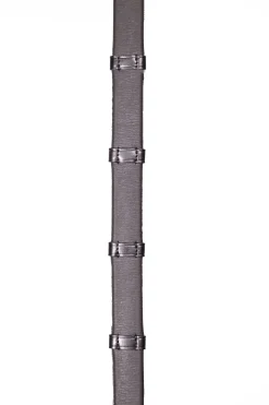 Henry James Xtreme Eventer Hybrid Rubber Reins With Leather Stoppers
