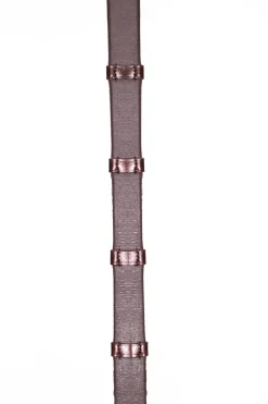 Henry James Xtreme Eventer Hybrid Rubber Reins With Leather Stoppers