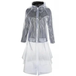 HKM Adults Transparent Rain Coat with Side Splits
