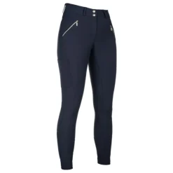HKM Children's Silicone Full Seat Riding Breeches -Lia High Waist-