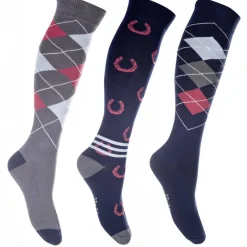 HKM Riding Socks -Cardiff- Set of 3