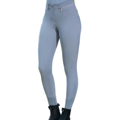 HKM Silicone Full Seat Riding Breeches -Rosegold Sparkle-